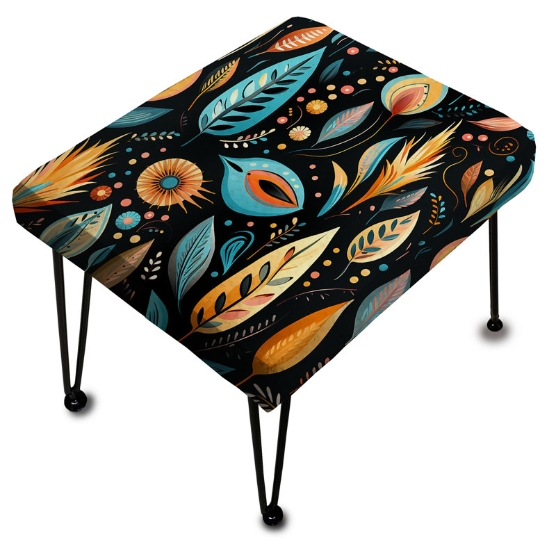 Tribal Frivolity Boho Pattern - Boho Rectangle Ottoman