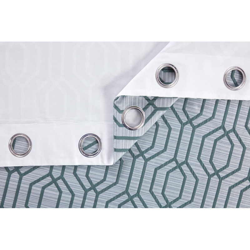 Fraleigh Room Darkening Sliding Panel Pair, Green, 182.88 W x 116.85 D cm 