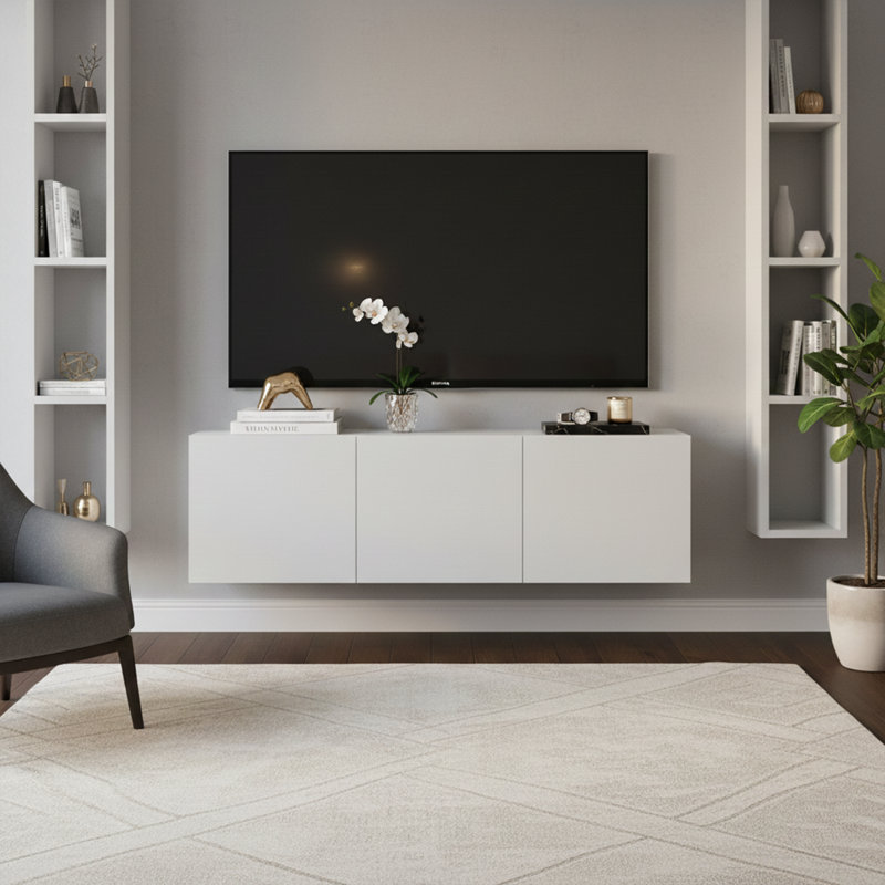 Meuble télé encastré pour téléviseur de 65 po ou moins