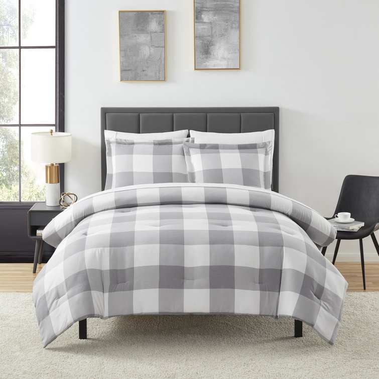 https://assets.wfcdn.com/im/72155720/resize-h755-w755%5Ecompr-r85/2354/235461813/Sweet+Home+Collection+Herringbone+Weave+Buffalo+Check+Bed+in+a+Bag+Comforter+%26+Sheet+Set+-+Gray.jpg