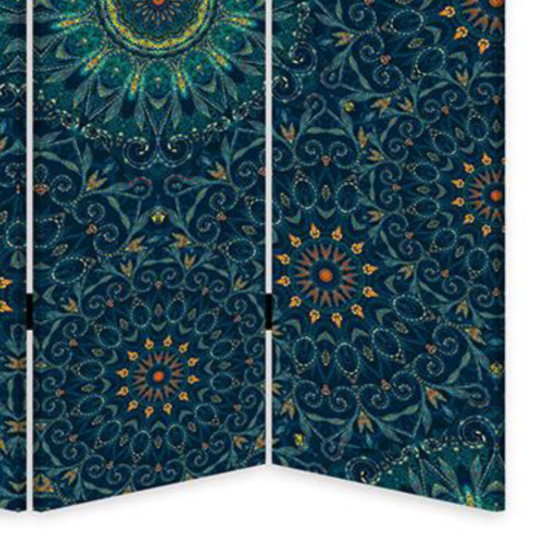 48'' W x 72'' H 3 - Panel Solid Wood Folding Room Divider