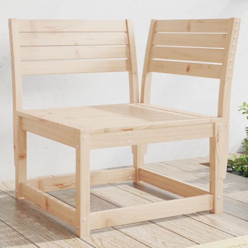 Vanita Wood Outdoor Lounge Chair, Nature