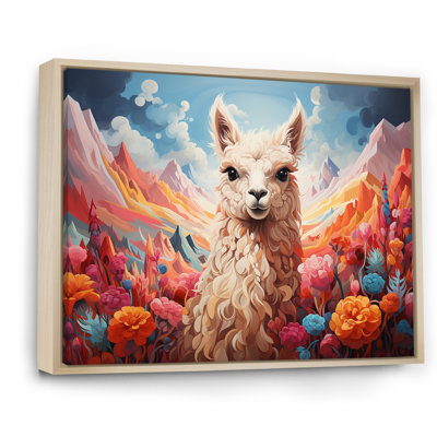 Enchanting Alpaca Valley - Alpaca, art mural