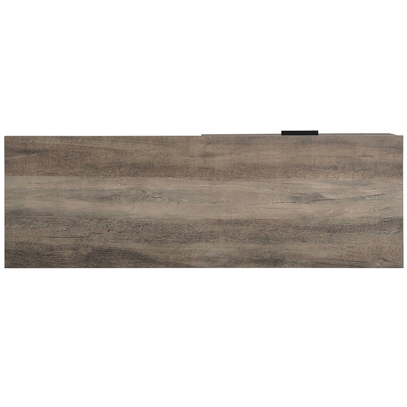 Rustic Oak And Black Writing Table, Drawer Shelf Home Living Space & Desk With Shelf, Build, Resistance To Scratches Fading For Use