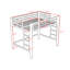 Metal Loft Bed with Guardrails-892129046