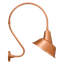 Thomas O'Brien, "Academy 18" Larrabee Barn Light in Soft Copper with 16" Tilted Bowers Shade-1591754341