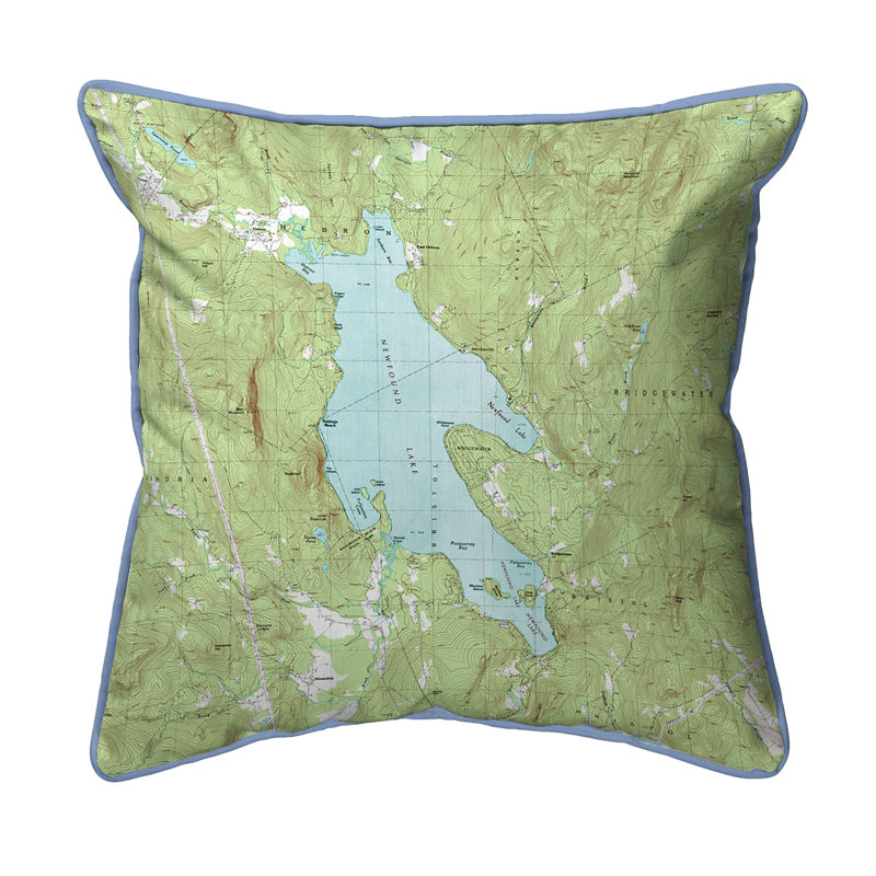 Housse et insert pour coussin décoratif New cordon Lake NH, 12 po x 12 po