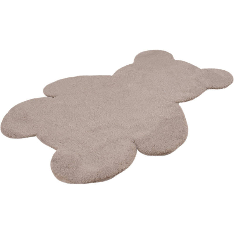 Luna Solid Colour Hand Tufted Area Rug, Novelty  78 x 97cm, Taupe
