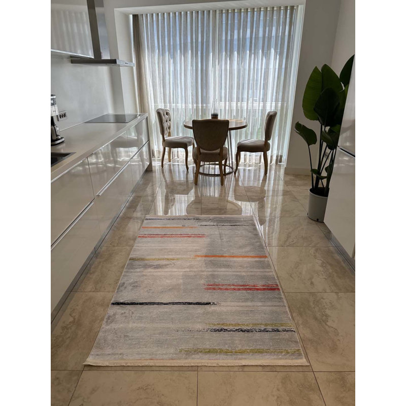 Tapis en coton Landree avec envers antidérapant, Rectangle 2 pi 7 po x 3 pi 3 po