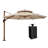 Shamari 132'' Umbrella with Counter Weights Included Base In Ground-1895925626