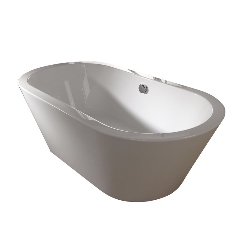 Conic 69.31'' L Freestanding Soaking Bathtub