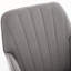 Fauteuil de bureau gris en velours ergonomique avec finition fine et ergonomique réglable pour un confort optimal