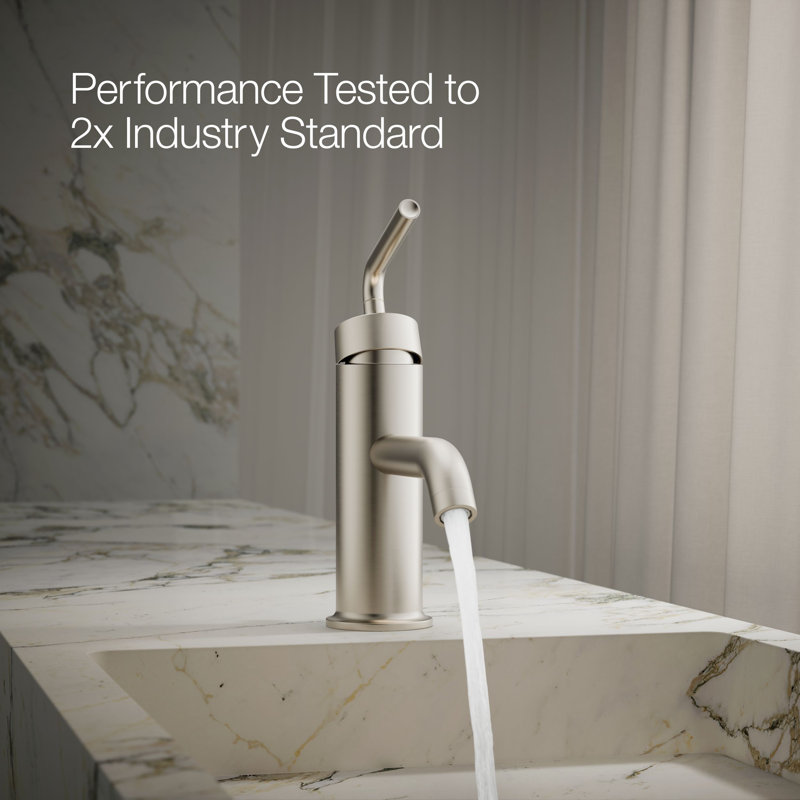 Purist Single Hole Bathroom Faucet, Vibrant Brushed Nickel