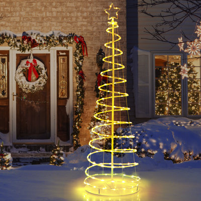 Easy Set-Up 72' Lighted Spruce Christmas Tree