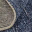 Tapis bleu nuit en coton / laine Daouda-674336613