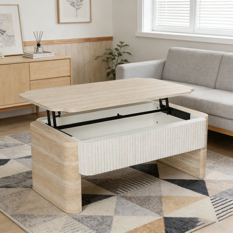 Table basse à plateau relevable