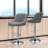 Calvyn Adjustable PU Leather Bar Stool Swivelling Counter Stool With Backrest Footrest-1258321392-1230355128