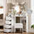 42 Inch Corner Vanity Mirror With Lights-604154519