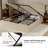 Lizette 64.5" Hydraulic Lift Up Storage Upholstered Platform Bed with Wingback Headboard-1441426898