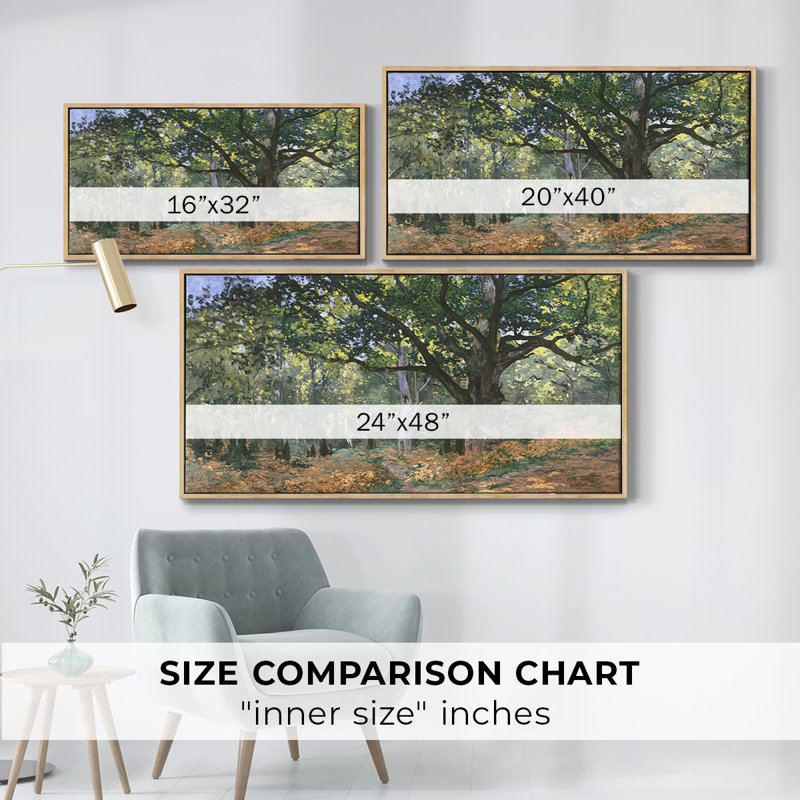 «Landscape Series» -CCCLLXVII- Toile tendue avec châssis tendue, prête à être accrochée, Naturel, H 17 po x l 33 po