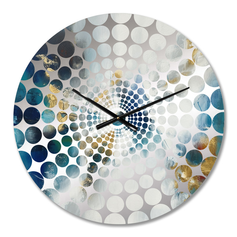 Almestica - Horloge murale peinture abstraite, Petit