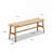 Woven Design Natural Oak Wood Dining Bench-1634121938