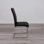 Chaises de salle à manger en tissu noir (ensemble de 4)-1461839426