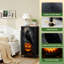 Commode à 4 tiroirs pour chambre à coucher Corbeau noir perché brillant Jack-o'-Lantern Spooky Forest Crow