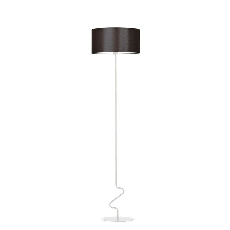 Drowne 166cm Traditional Floor Lamp, White, Brown