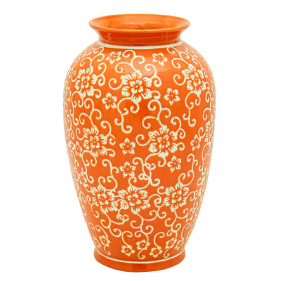 14" Bright Yellow Tung Chi Vase