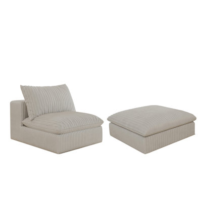 Repose-pieds blanc