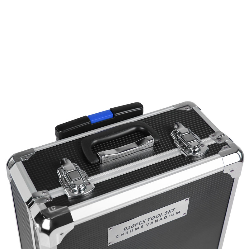 Ensemble de 9 trousses à outils 910 pièces en aluminium