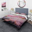 Gold And Pink Modern Liquid Shapes I - Abstract Modern Shapes Duvet Cover Set-101240893
