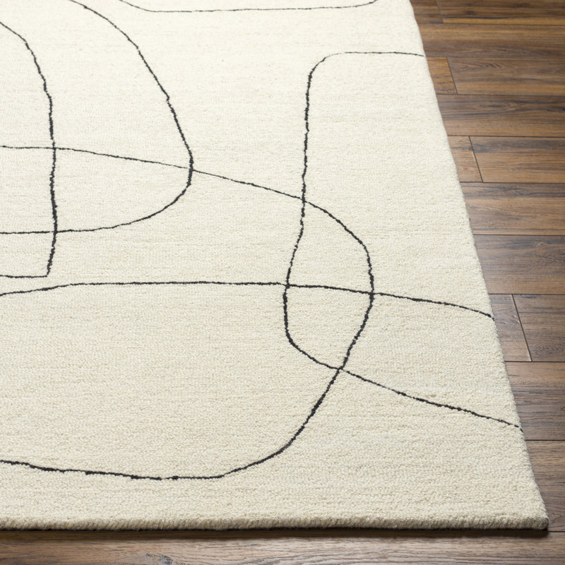 Chantise Wool Abstract Indoor Rug, Rectangle 9' x 12'