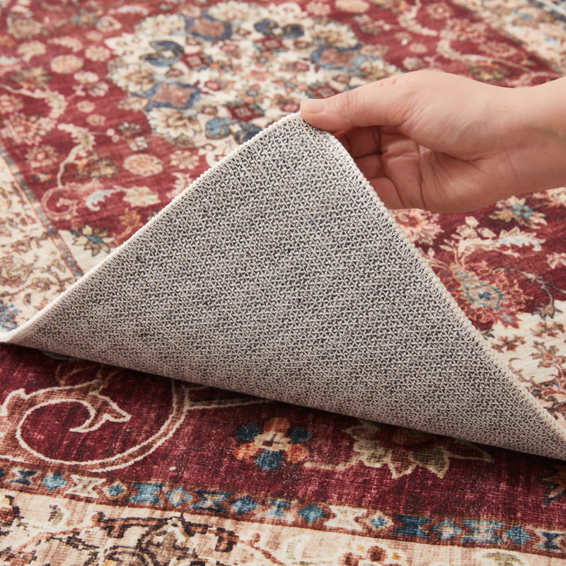 Oriental Machine Tufted Shag Area Rug, Rectangle 60 x 110 cm