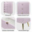 Commode haute brillance, commode rose