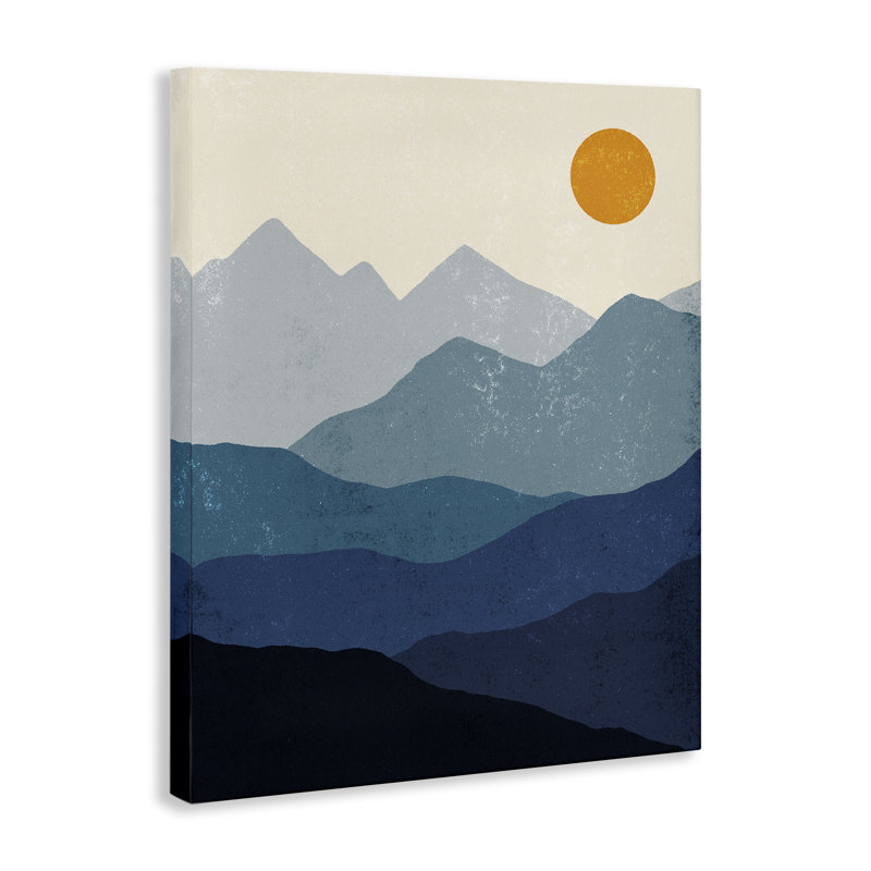 Art mural sur toile, "The Dawn Over Mountains" par Ahmad Idah Hussein, H 48 po x l 36 po