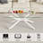 39.37" Rectangle Clear Glass Glass Coffee Table-1640089631