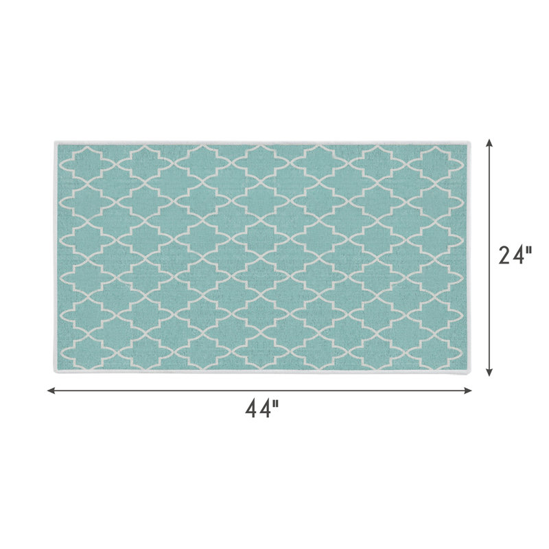 Beyla Cotton Geometric Indoor Rug, Rectangle 2' x 4'