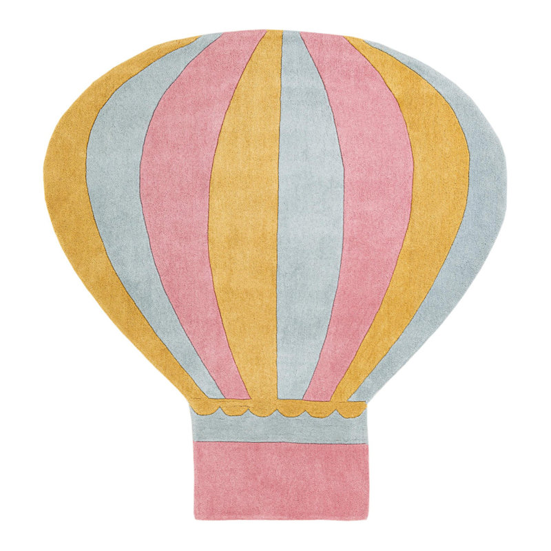 Unique Loom Zeppelin Playtime Kids Wool Rug, Novelty 6'1" x 6'5"