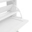 Étagère à chaussures en rotin 3 portes, armoire de rangement pour chaussures moderne autoportante, pour vestibule-122881140