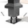 Modern Outdoor Slant-Top Hardtop Gazebo With Black Metal Frame And Curtains