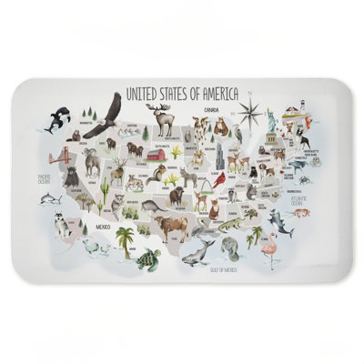 Tapis de sol anti-fatigue imprimé par United States Animal Emplacements, conçu par Studio Q
