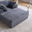 Chaise longue rembourrée avec coussins décoratifs-1723943987