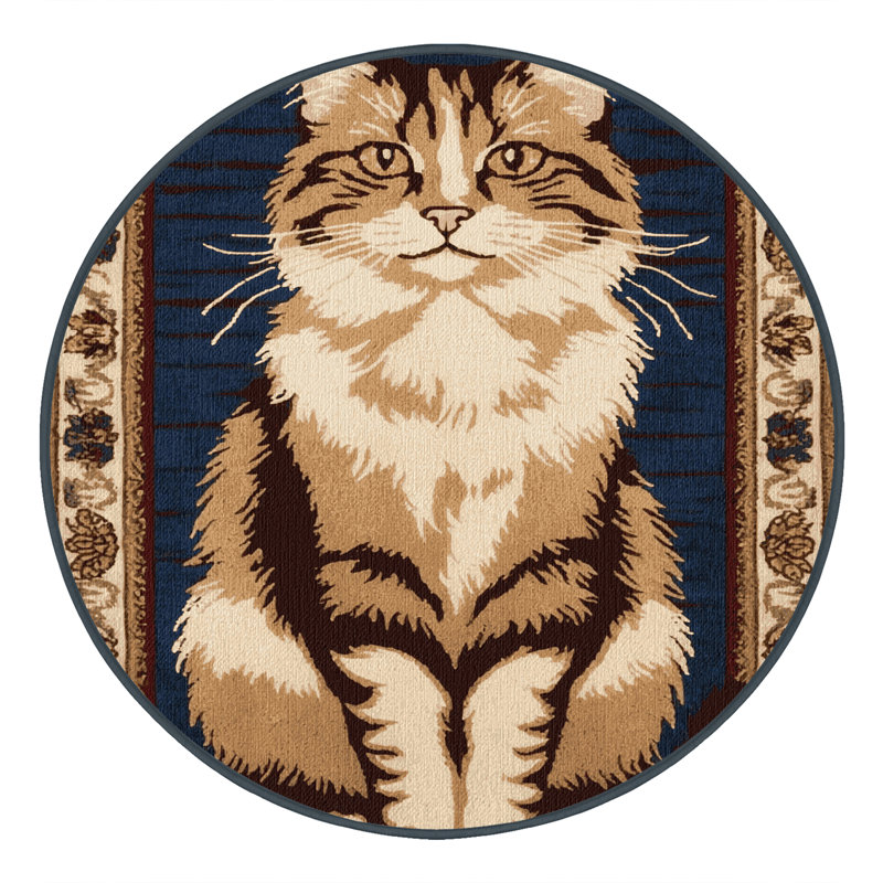  Tapis lavable Javanais, Rond 6 pi