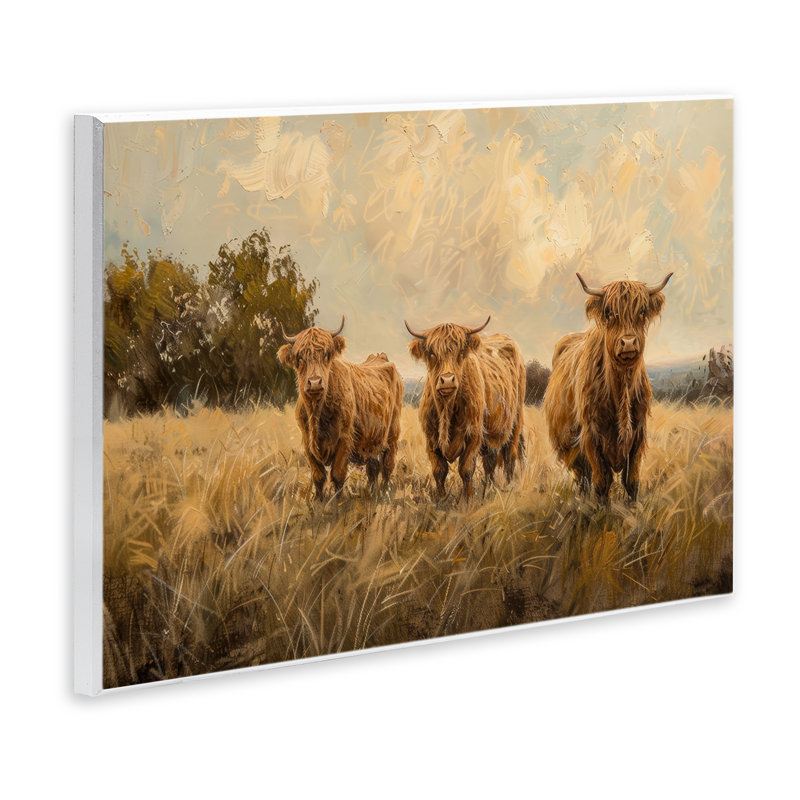 «Three's A Party Bétail» par Petals Prints Design, H 13 po x l 19 po