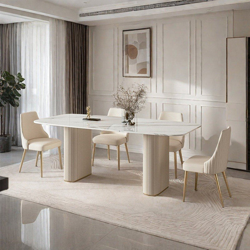 Ensemble de table de salle à manger de style européen, H 29,5 po x L 63 po x l 31,5 po
