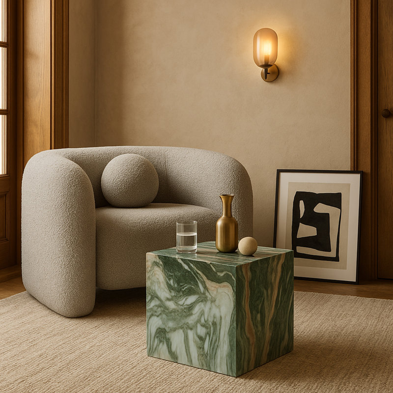 Table de bout Geffrey, Vert