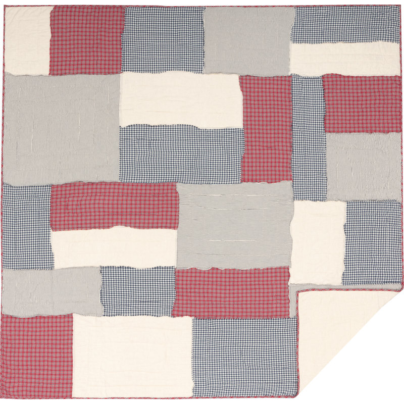 Hatteras Cotton Blend Patchwork Quilt, Queen