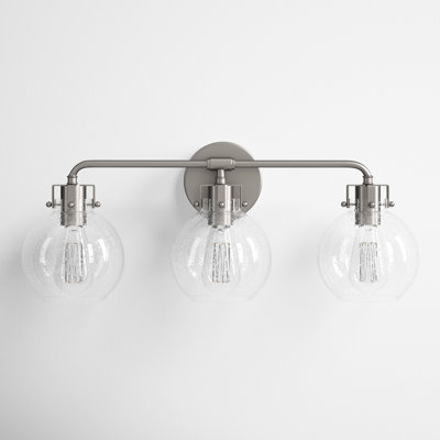 Byrne 3 Light Seeded Dimmable Vanity Light
